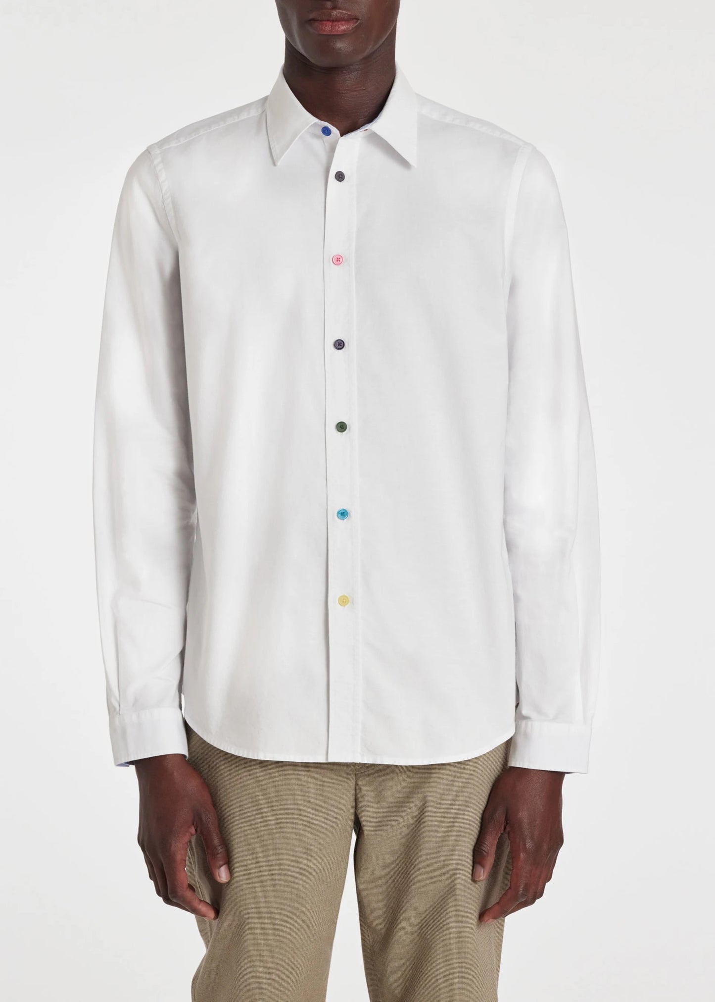 Paul Smith Tailored-Fit White Organic-Cotton Button Oxford Shirt