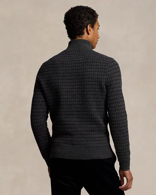 Polo Ralph Lauren Plaid Wool Quarter-Zip Jumper