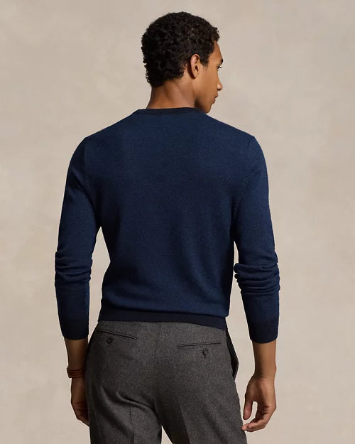 Polo Ralph Lauren Herringbone-Knit Washable Wool Jumper