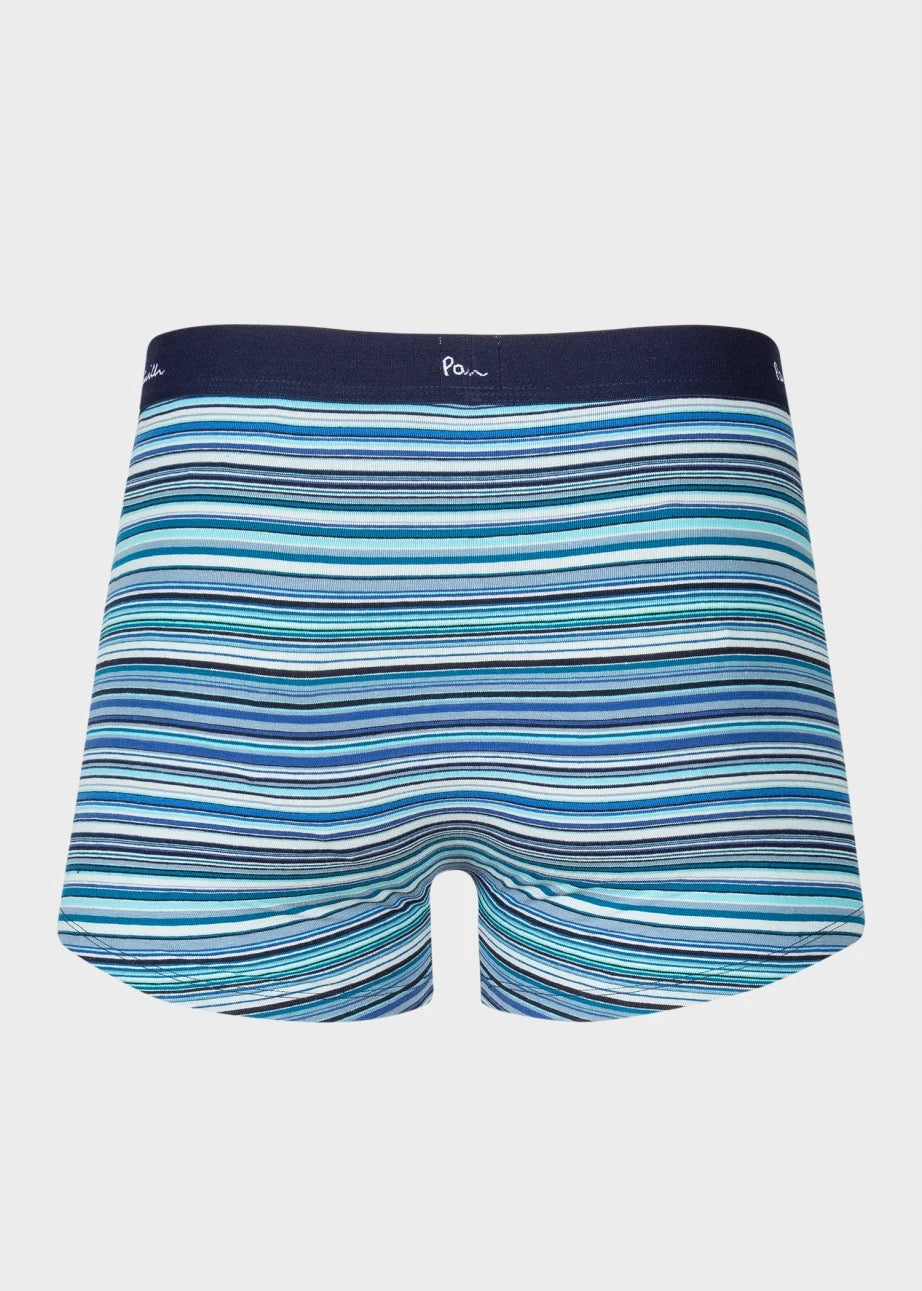 Paul Smith Blue 'Signature Stripe' Low-Rise Boxer Briefs Three Pack