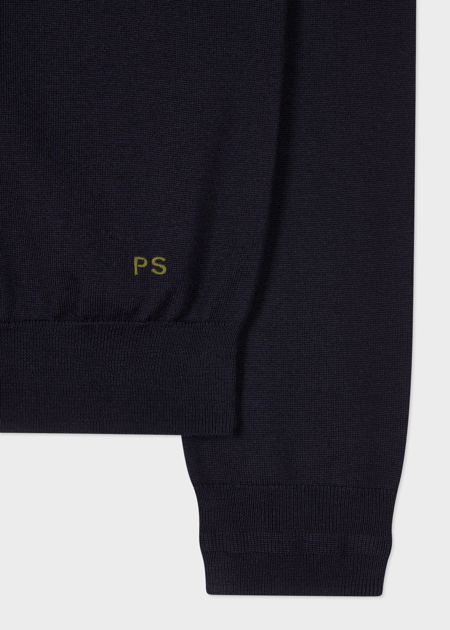 Paul Smith Dark Navy Merino Wool Half-Zip Sweater