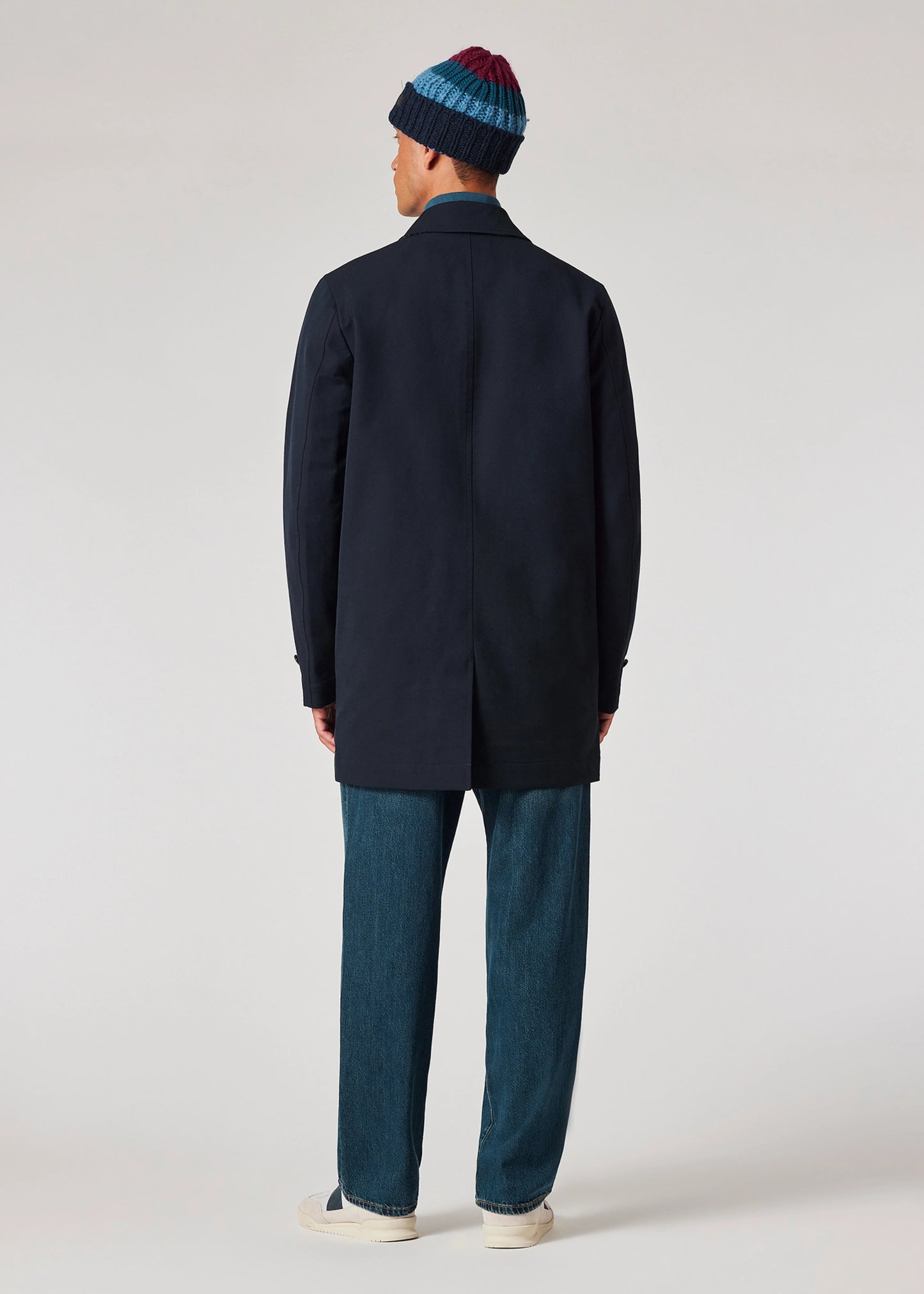 Paul Smith Navy Cotton-Blend Mac