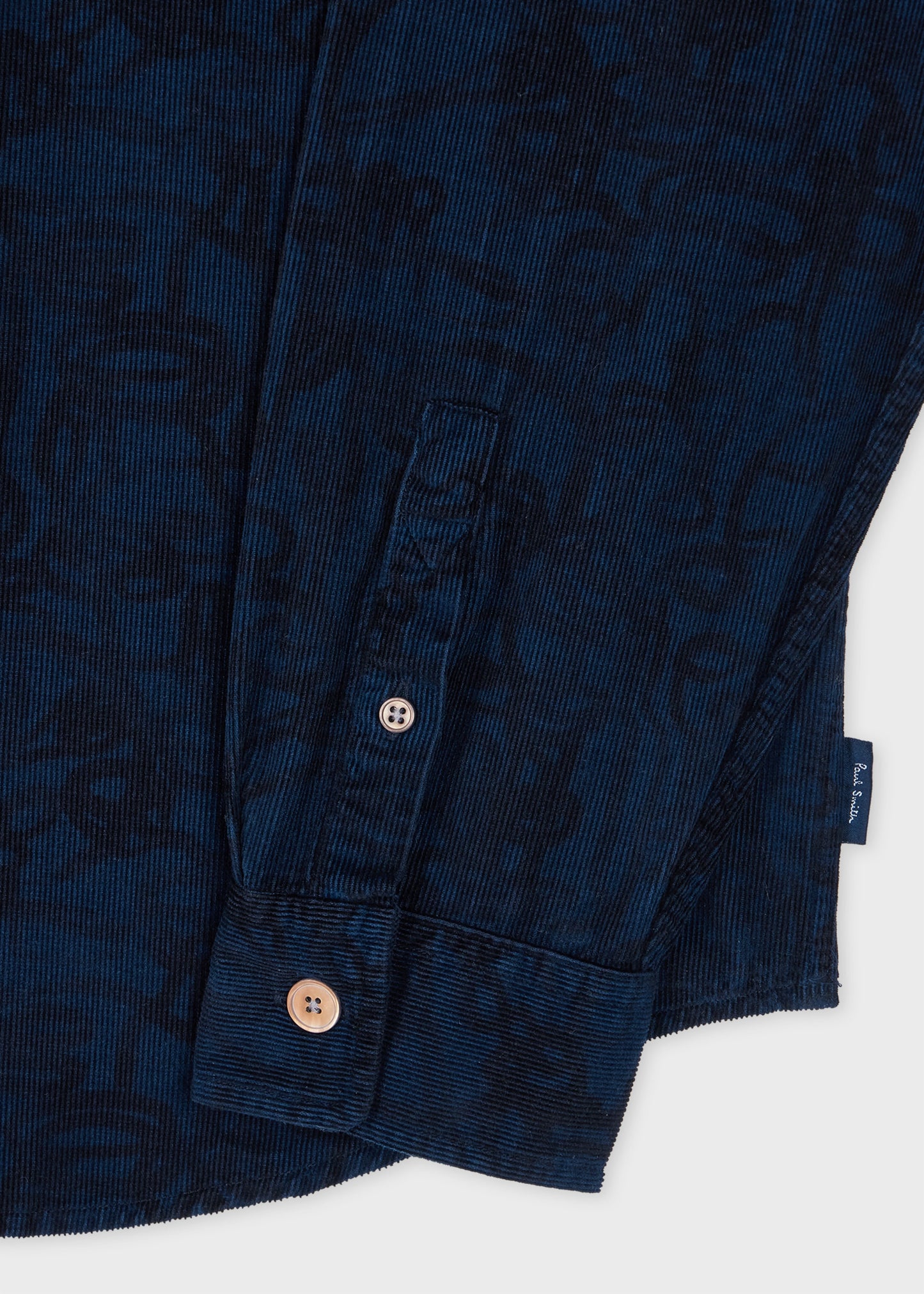 Paul Smith Dark Navy 'Le Soir' Print Corduroy Shirt