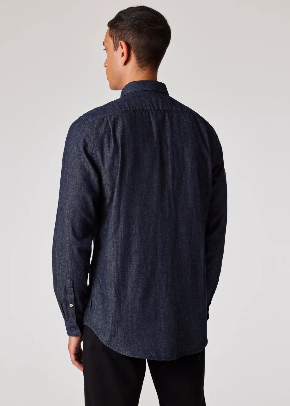 Paul Smith Tailored-Fit Organic-Cotton Denim Shirt