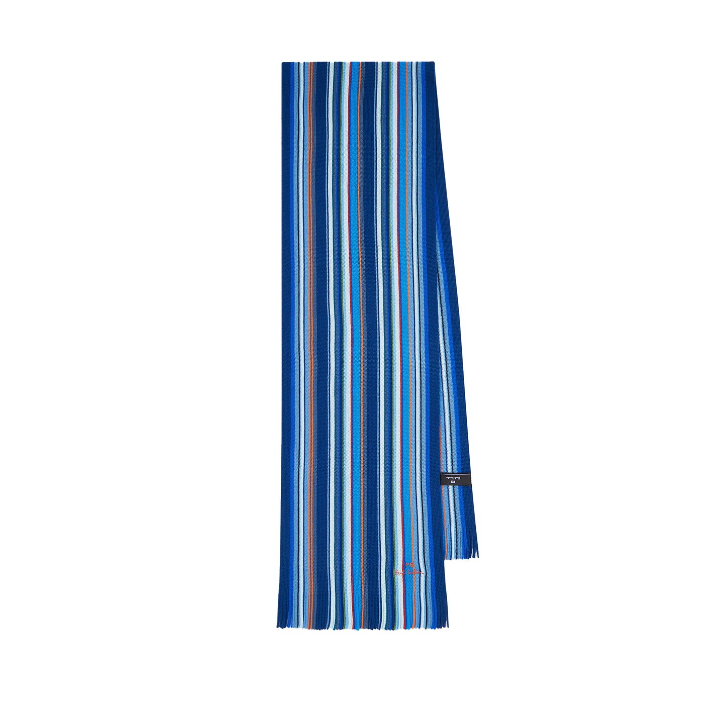 Paul Smith Blue Multicolour Stripe Scarf