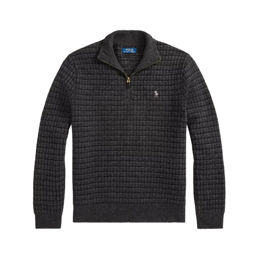 Polo Ralph Lauren Plaid Wool Quarter-Zip Jumper