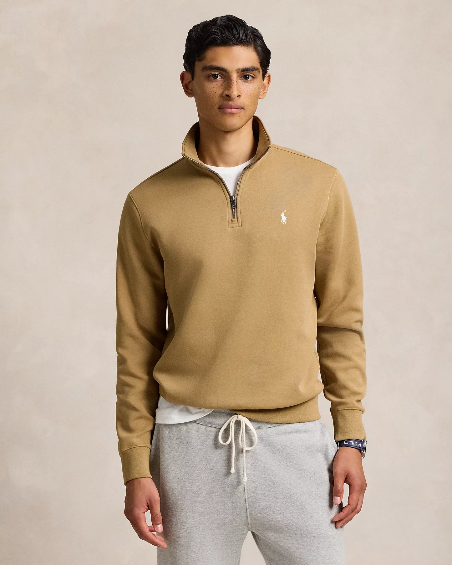 Polo Ralph Lauren Double-Knit Quarter-Zip Pullover