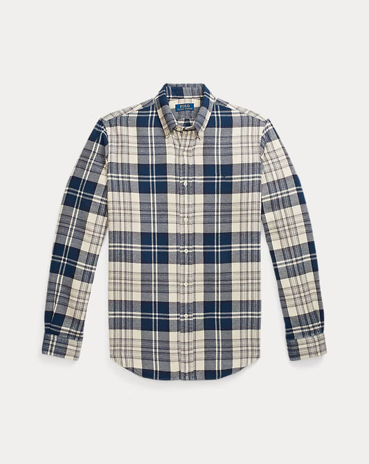 Polo Ralph Lauren Custom Fit Plaid Brushed Flannel Shirt