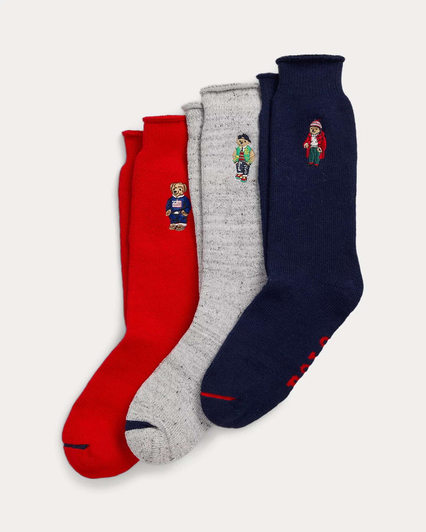 Polo Ralph Lauren Polo Bear Roll-Top 3-Sock Gift Set