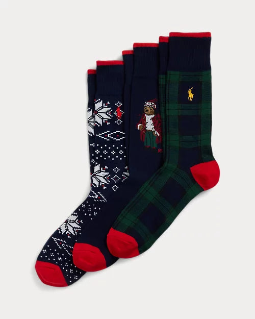 Polo Ralph LaurenPolo Bear Trouser 3-Sock Gift Set